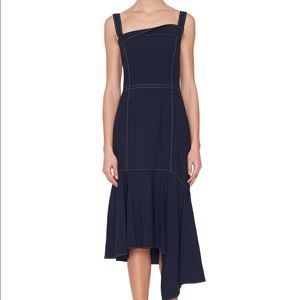 Adeam Bustier Handkerchief Dress